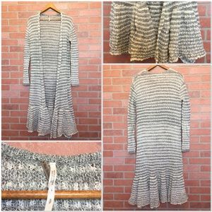 Free People long duster cardigan sweater S (EE59)